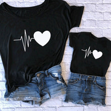 Load image into Gallery viewer, Fashion Family Matching clothes Mommy And Me T Shirt Mother And Daughter Family Clothes Mom print T-shirt kids Baby Girl Clothes