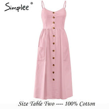 Load image into Gallery viewer, Mother and kids casual button dress Solid matching mom baby family clothes outfits cotton dress Cute baby romper summer dress
