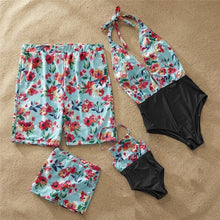 Load image into Gallery viewer, Family Matching Swimwear Polka Dot Print Sexy Swimsuit 2020 Mother and Daughter Clothes Beach Shorts Men Boys Family Look C0368
