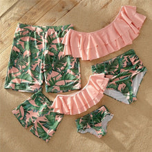 Load image into Gallery viewer, Family Matching Swimwear Polka Dot Print Sexy Swimsuit 2020 Mother and Daughter Clothes Beach Shorts Men Boys Family Look C0368
