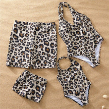 Load image into Gallery viewer, Family Matching Swimwear Polka Dot Print Sexy Swimsuit 2020 Mother and Daughter Clothes Beach Shorts Men Boys Family Look C0368
